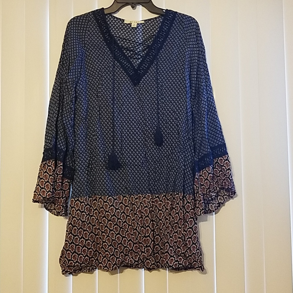 Bohemian Bell Sleeve Dress